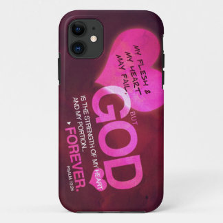Psalm-73:26 - Rosa (iPhone 5) Case-Mate iPhone Hülle