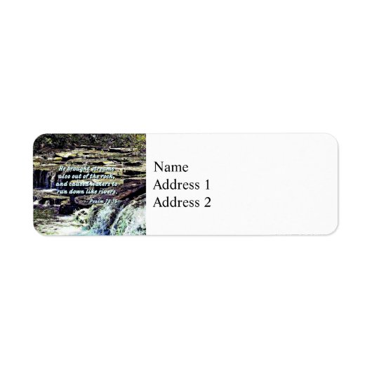 Psalm 78-16 - Er brach Streams ... (Vorne)