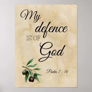 Psalm 7: 10 zu biblischen Rollen Poster