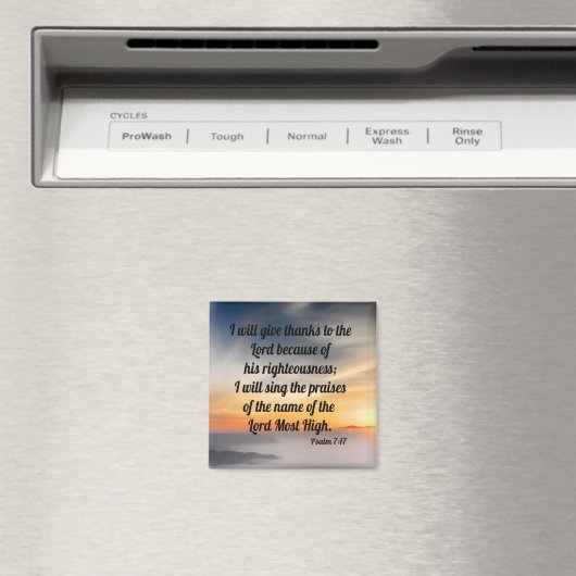 Psalm 7:17 magnet (In Situ (Geschirrspüler))