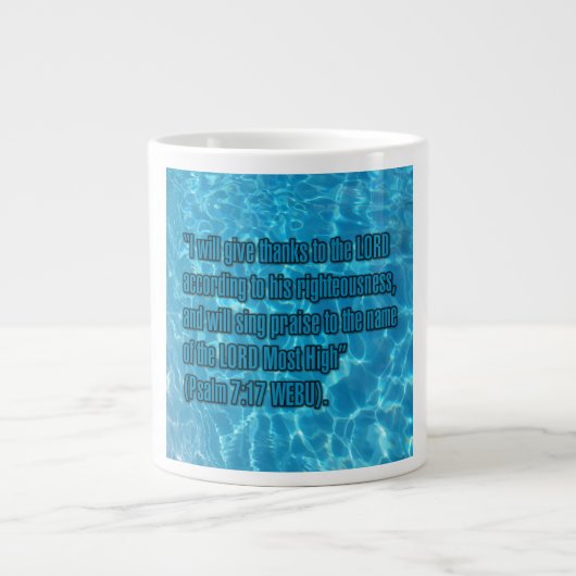 Psalm 7:17 WEBU Mug Jumbo-Tasse (Vorderseite)