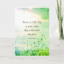 Psalm 84:10 Besser ist ein Tag in Ihrer Courts Bib