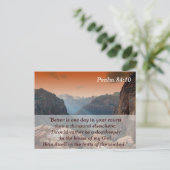 Psalm 84:10 Schriftkarte zum Auswendiglernen Postkarte (Stehend Vorderseite)