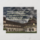 Psalm 84:10 Scripture Memory Card Postkarte (Vorne/Hinten)
