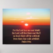 Psalm 84:11 Der Herr ist eine Sonne und Schild Pos (Vorne)