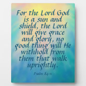 Psalm 84:11 fotoplatte (Vorderseite)