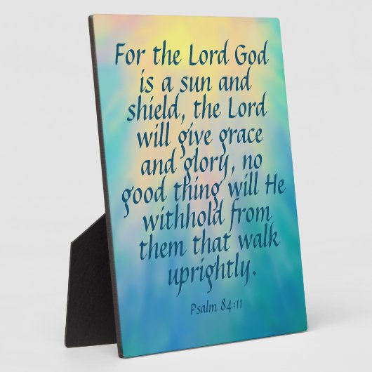 Psalm 84:11 fotoplatte (Seite)