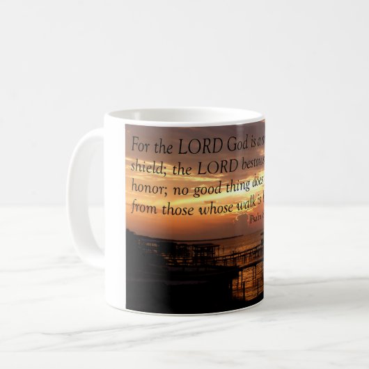 Psalm-84:11 Tasse (Vorderseite Links)