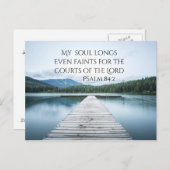 Psalm 84:2 Höfe des Gottes, Pier Postkarte (Vorne/Hinten)