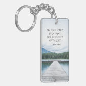 Psalm 84:2 Höfe des Herrn, Schrift Schlüsselanhänger (Vorderseite links)