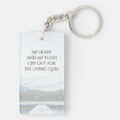 Psalm 84:2 Höfe des Herrn, Schrift Schlüsselanhänger (Rückseite)