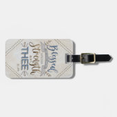 Psalm 84:5 - Blessed is the Man Gepäckanhänger (Vorderseite horizontal)