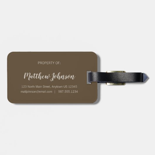 Psalm 84:5 - Blessed is the Man Gepäckanhänger (Rückseite horizontal)