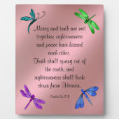 Psalm 85:10-11 Plaque Fotoplatte (Vorderseite)