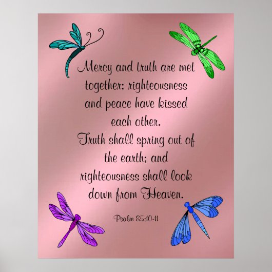 Psalm 85:10-11 poster (Vorne)