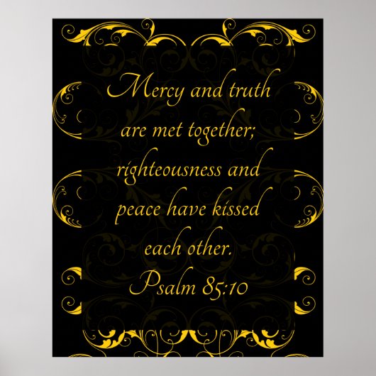 Psalm 85:10 poster (Vorne)