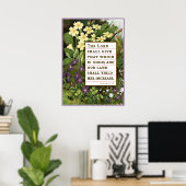 Psalm 85:12 Viktorianisches Schriftenposter Poster (Heimbüro)