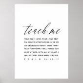 Psalm 86:11-12 Bibel Verse Wall Art, Poster (Vorne)