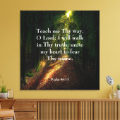 Psalm 86:11 Canvas Print Leinwanddruck (Insitu (Wohnzimmer))