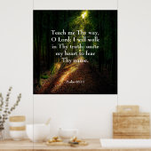 Psalm 86:11 poster (Küche)