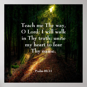 Psalm 86:11 poster