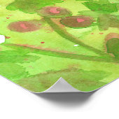 Psalm 86 Scripture Bible Verse Pink Flowers Poster (Ecke)