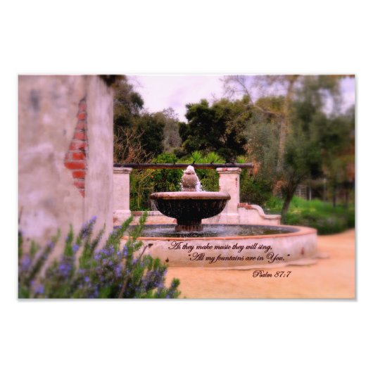 Psalm 87:7 Wenn sie Musik machen, singen sie Fotodruck (Vorne)