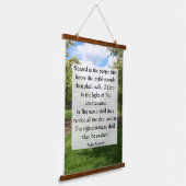 Psalm 89:15-16 wandteppich mit holzrahmen (Gewinkelt)