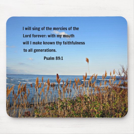 Psalm 89:1 mousepad (Vorne)