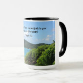 Psalm 8:1 O Herr, unser Herr, wie majestätisch ist Tasse (VorderseiteRechts)