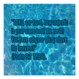 Psalm 8:1 WEBU Poster