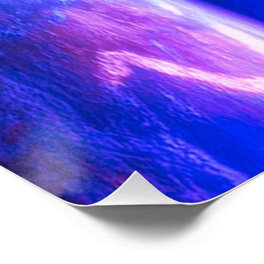 Psalm 8:3,4 Glossy-Space-Poster Poster (Ecke)