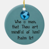 Psalm 8:4 keramik ornament (Hinten)