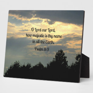 Psalm 8:9 fotoplatte