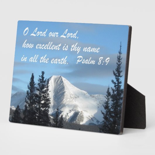 Psalm 8:9 fotoplatte (Seite)