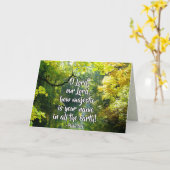 Psalm-8:9 O Lord, wie Ihr Name majestätisch ist Karte (Gelbe Blume)