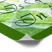 Psalm 8:9 Wie majestätisch ist Ihr Name Poster (Ecke)