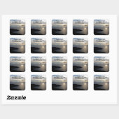 Psalm 8 Majestic Name Bible Verse Quadratischer Aufkleber (Blatt)