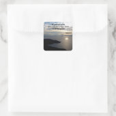 Psalm 8 Majestic Name Bible Verse Quadratischer Aufkleber (Tasche)