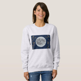 Psalm 8 Mitternacht Himmel Sweatshirt