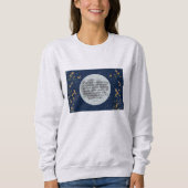 Psalm 8 Mitternacht Himmel Sweatshirt (Vorderseite)