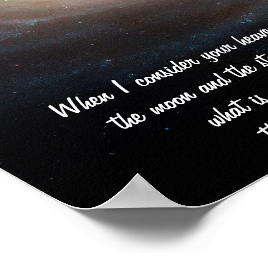 Psalm 8 poster (Ecke)