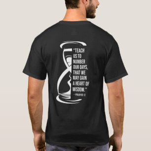 Psalm 9012 bringt uns bei, unsere Tagesstundengläs T-Shirt