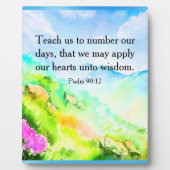 Psalm 90:12 fotoplatte (Vorderseite)