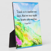 Psalm 90:12 fotoplatte (Seite)