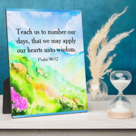 Psalm 90:12 fotoplatte