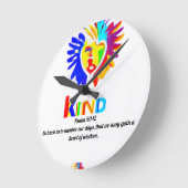 Psalm 90:12 LK Logouhr - Zeit mit Zweck Runde Wanduhr (Winkel)