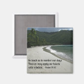 Psalm 90:12 magnet (Vorderseite/Rückseite)