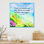 Psalm 90:12 poster (Küche)