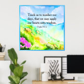 Psalm 90:12 poster (Heimbüro)